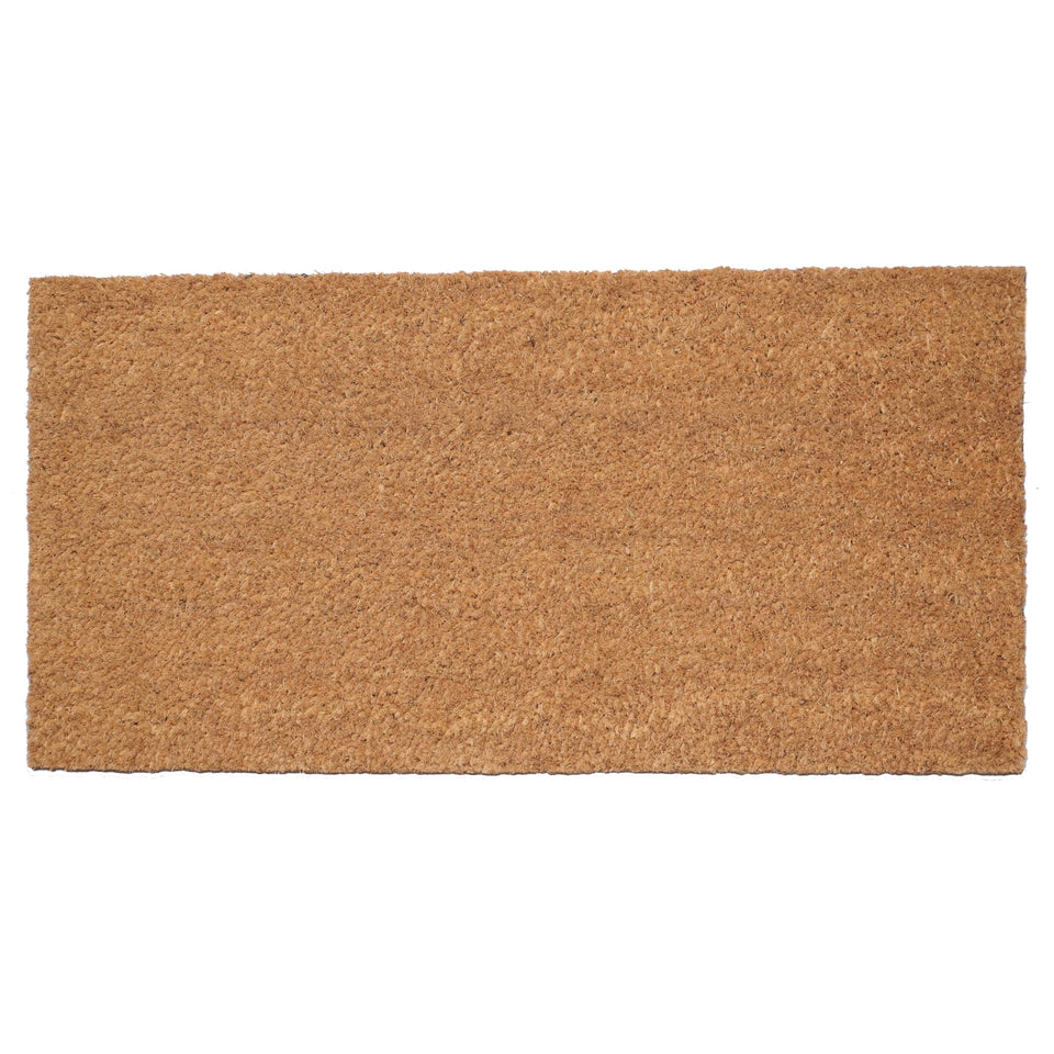 Calloway Mills natural coir doormat, 12x24, scrapes dirt at entryways