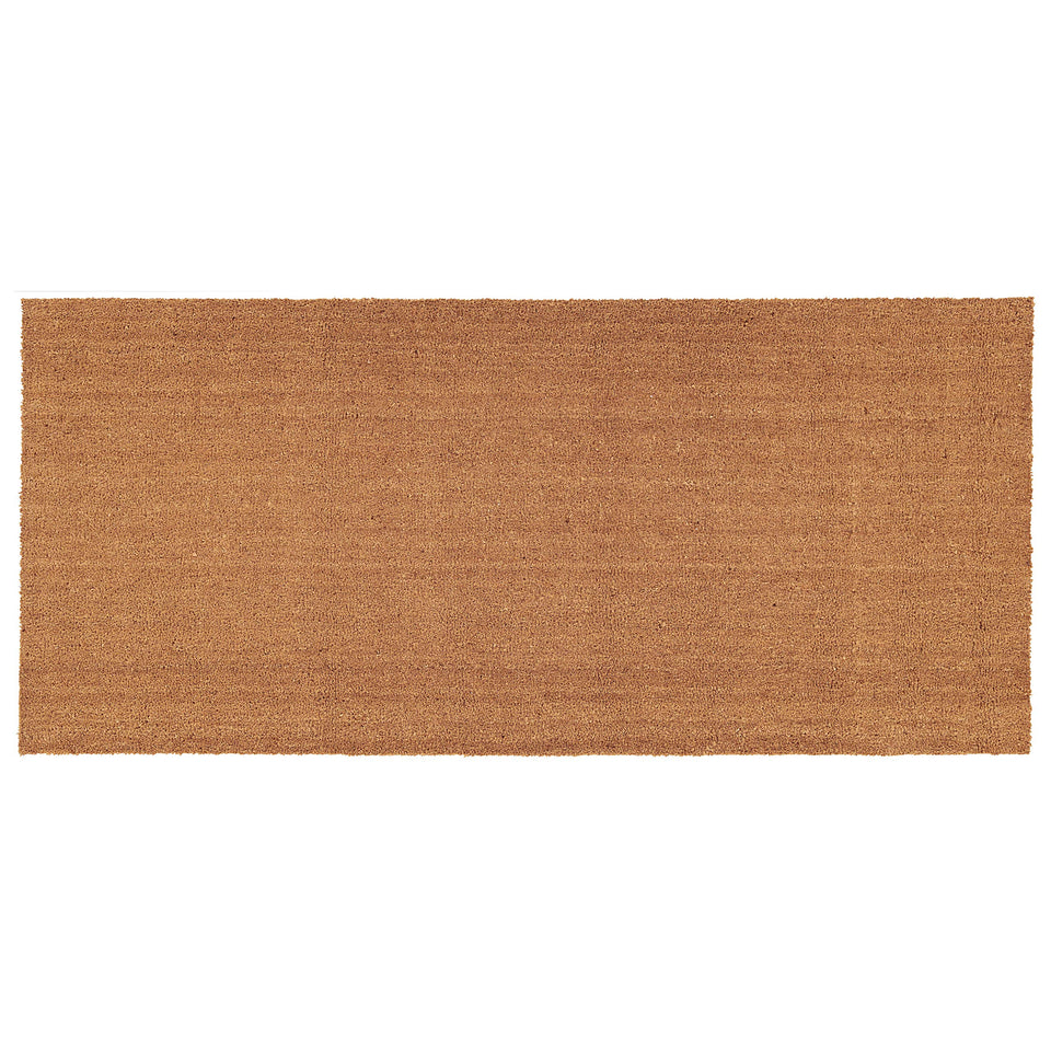 Calloway Mills natural coir doormat close-up fibers scrapes dirt