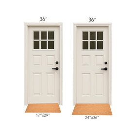 Calloway Mills Patriotic Hearts Doormat on a porch for year-round curb appeal