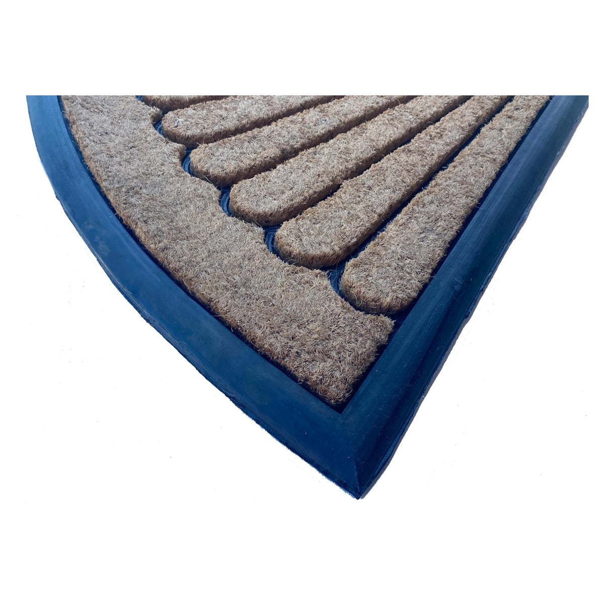 Calloway Mills Shell doormat at door step for all-weather use.