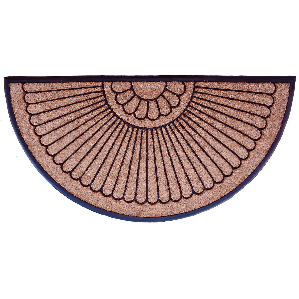 Calloway Mills Shell doormat, front view, oversized entrance protection.