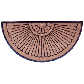 Calloway Mills Shell doormat, front view, oversized entrance protection.