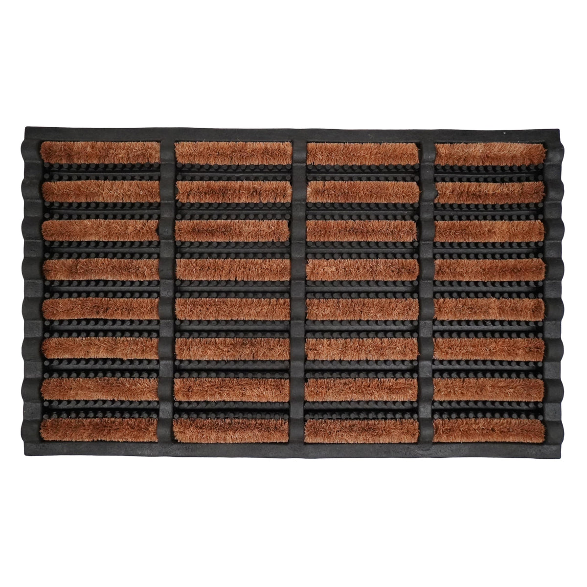 Calloway Mills snow and mud scraper doormat front view showing rugged construction for all-season use.