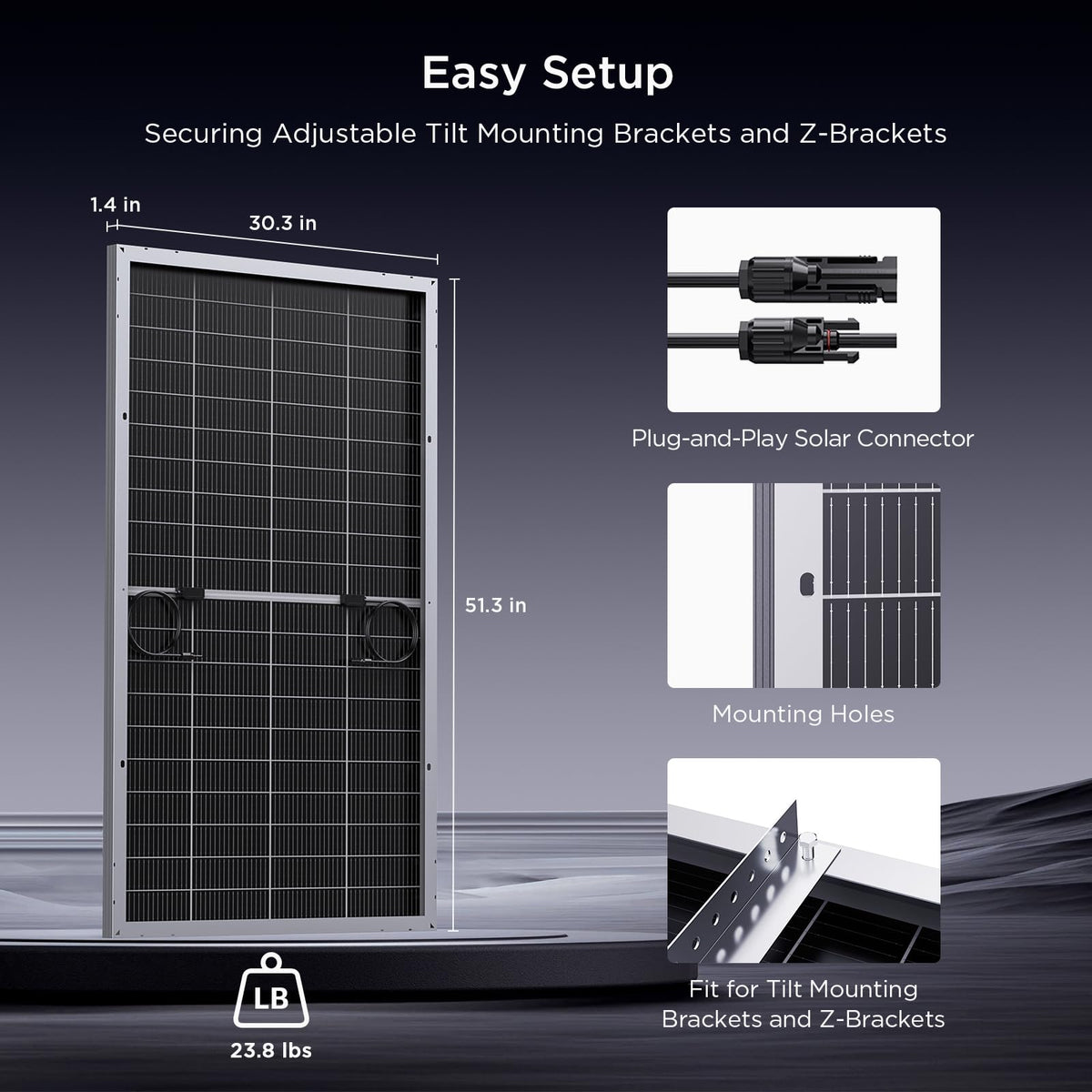 Callsun 200W frame detail reveals rugged, weatherproof construction