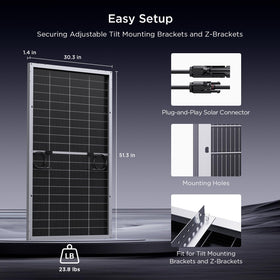 Callsun 200W frame detail reveals rugged, weatherproof construction
