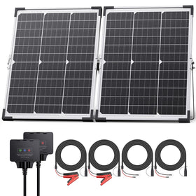 Callsun 40W 12V solar panel front view for reliable vehicle battery maintenance