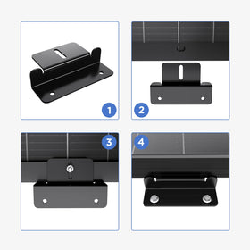 Callsun installation kit with screws, nuts, and washers enables easy setup.