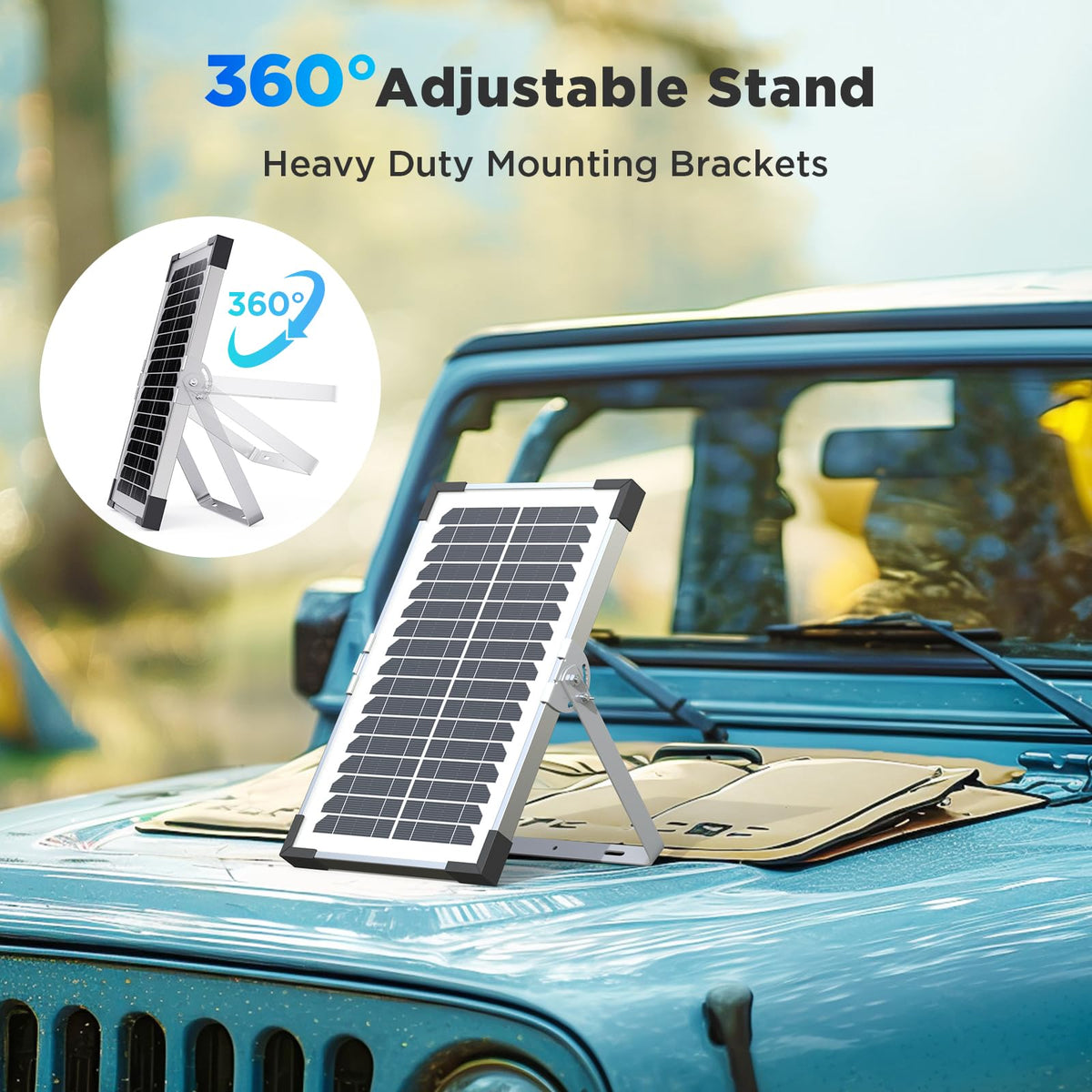 Callsun three-point-two-mm tempered glass delivers durable weather resistance.