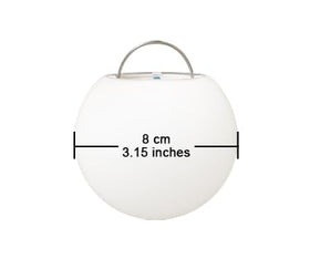 Callyan hangable LED orb offers suspended lighting options for decor versatility.