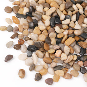 Calofulston rocks for pots show a closeup of smooth pebbles improving drainage and aesthetics