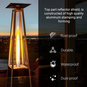 CALPALMY aluminum glass-tube shield provides a thicker, more rigid top.