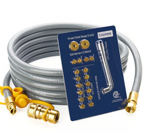 CALPOSE natural gas conversion kit with 15-foot hose ready for outdoor grilling and constant fuel.
