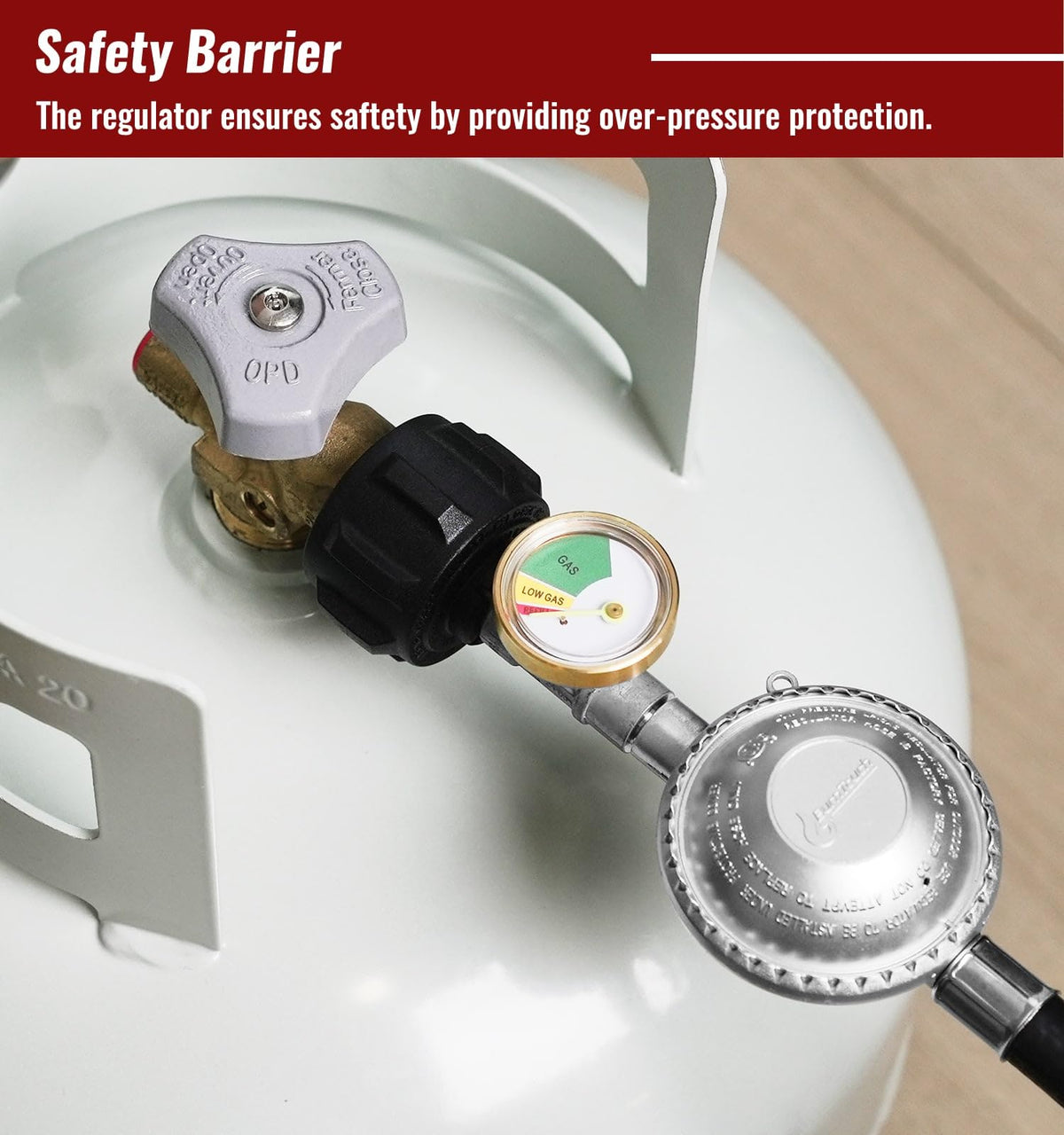Type 1 bulk tank compatible CALPOSE hose enables quick, tool-free installation.