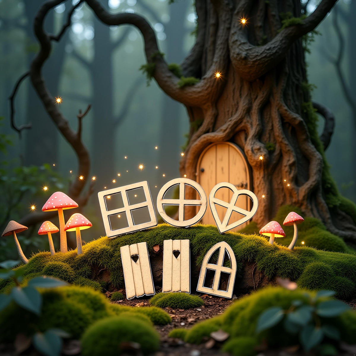 Calsgkspray versatile pieces for fairy houses, trees, and miniature settings