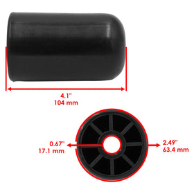 Caltric 1722036SM rounded roller pack showing two rollers for replacement