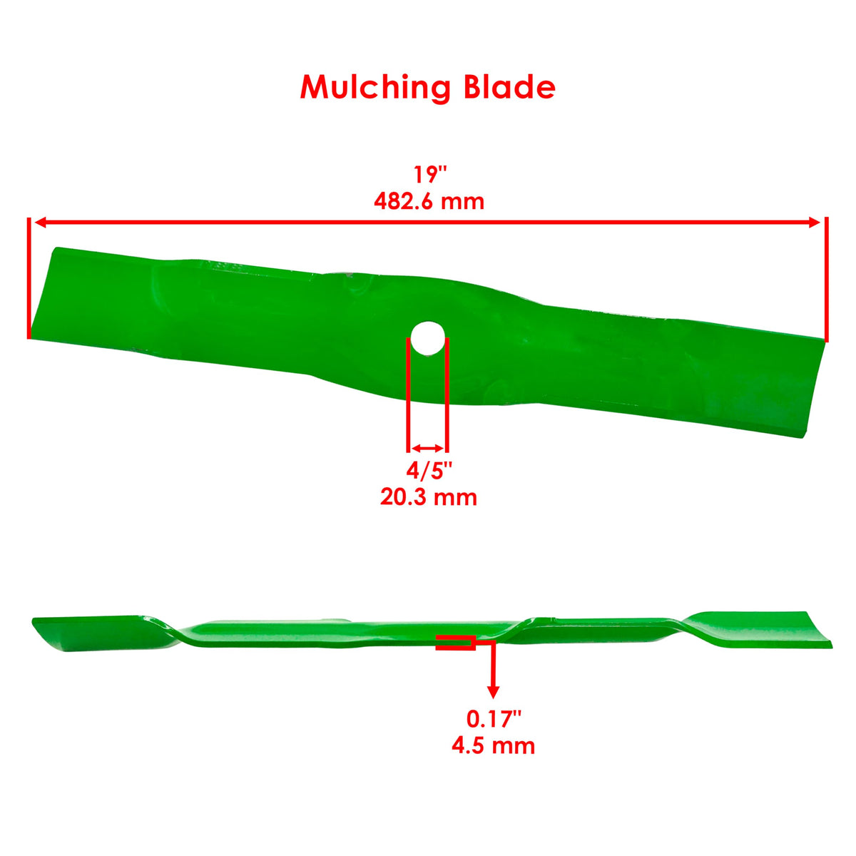 Caltric three-blade pack shown for replacement on compatible 54-inch decks.