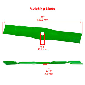Caltric three-blade pack shown for replacement on compatible 54-inch decks.