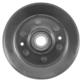 Caltric AM135957 V-Idler Pulley belt path illustration aids correct installation.