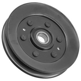 Caltric AM135957 V-Idler Pulley for John Deere X300 42-inch deck ensures smooth belt operation.