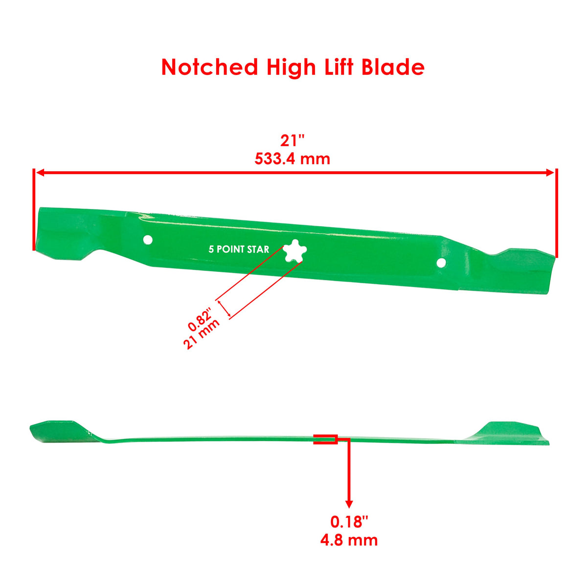Caltric blades compatible with Husqvarna YTH series for reliable performance