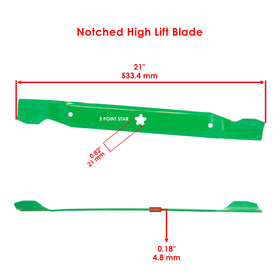 Caltric blades compatible with Husqvarna YTH series for reliable performance