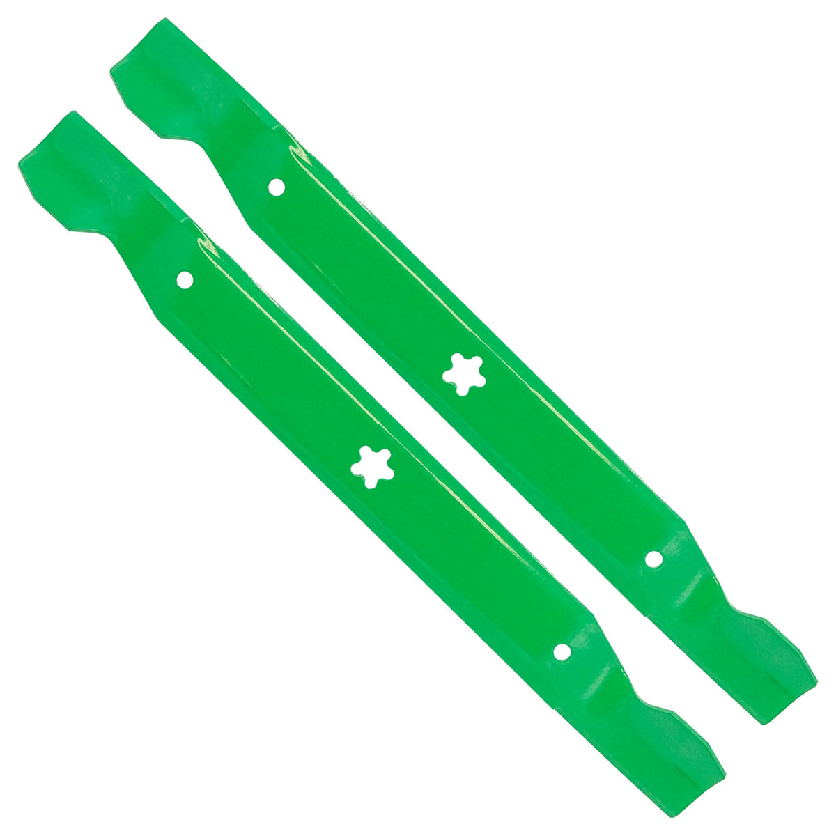 Installing Caltric blades on a mower for precise edges