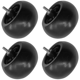 Caltric deck wheel 4-pack for stable traction on uneven lawns.