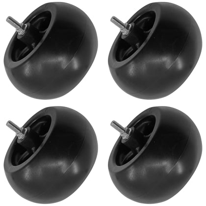 Caltric deck wheel 4-pack for stable traction on uneven lawns.
