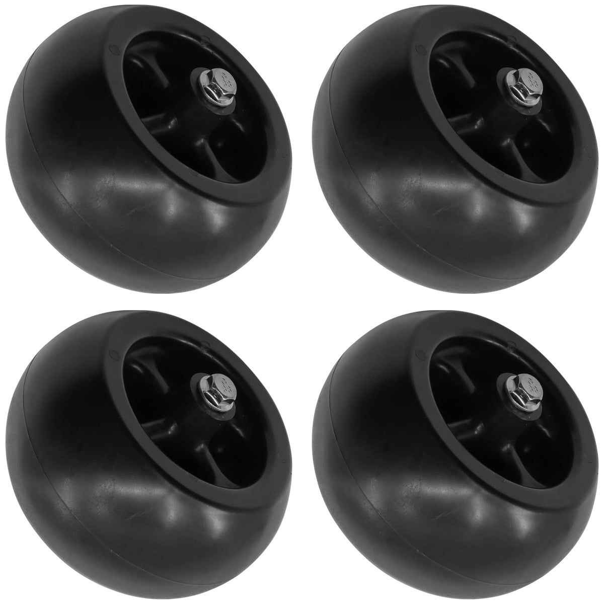 Caltric deck wheel outer diameter 123mm for wide ground contact.
