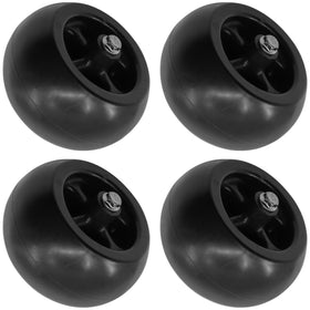 Caltric deck wheel outer diameter 123mm for wide ground contact.