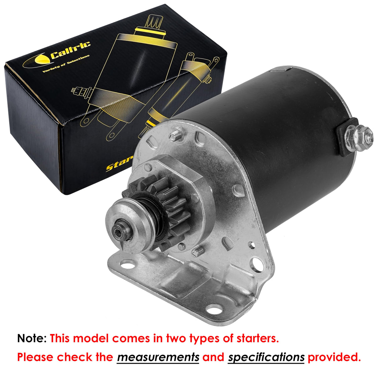 Caltric starter for D170/X135R gear promotes quick, consistent starts