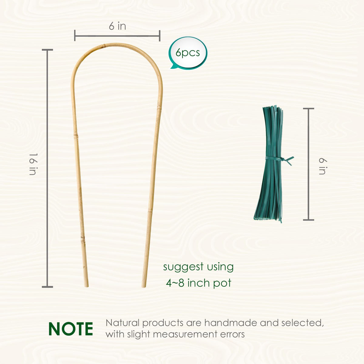 Cambaverd 6-pack trellis with twist ties for easy setup.