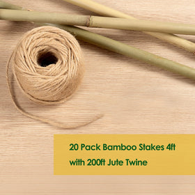 Jute twine wrapped around Cambaverd stakes ready for binding