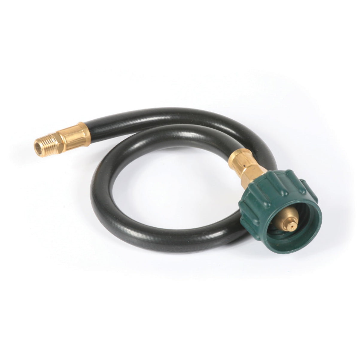 Camco 59843 20-inch pigtail hose connects RV regulator to propane tank for safe gas transfer