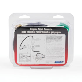 Camco 59843 hose features excess flow and thermal protection for RV propane use