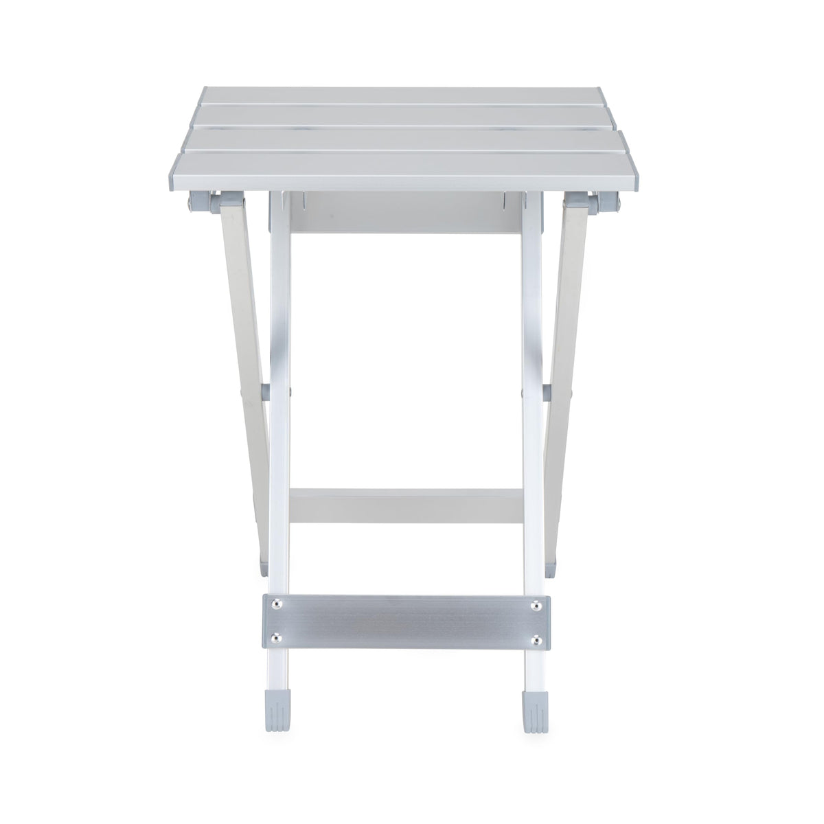Camco folded profile shows compact 2-inch width for storage