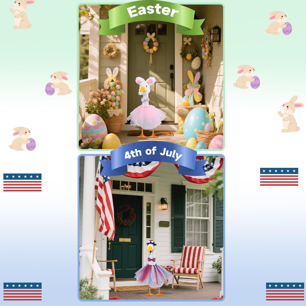 CAMDUCK 4th of july goose hat adds patriotic flair to outdoor spaces