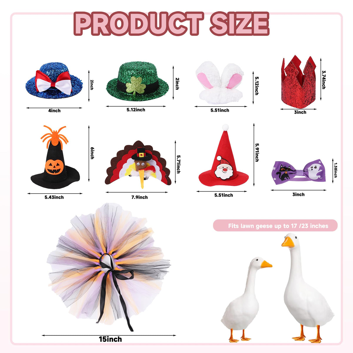 CAMDUCK st patricks day goose hat brings playful vibes to your lawn