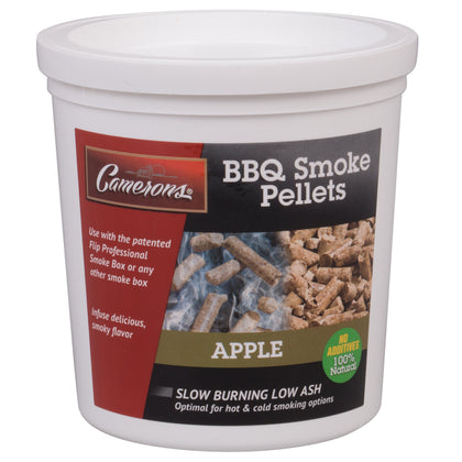Camerons Apple Pellets bag ready for clean, mild smoke flavor