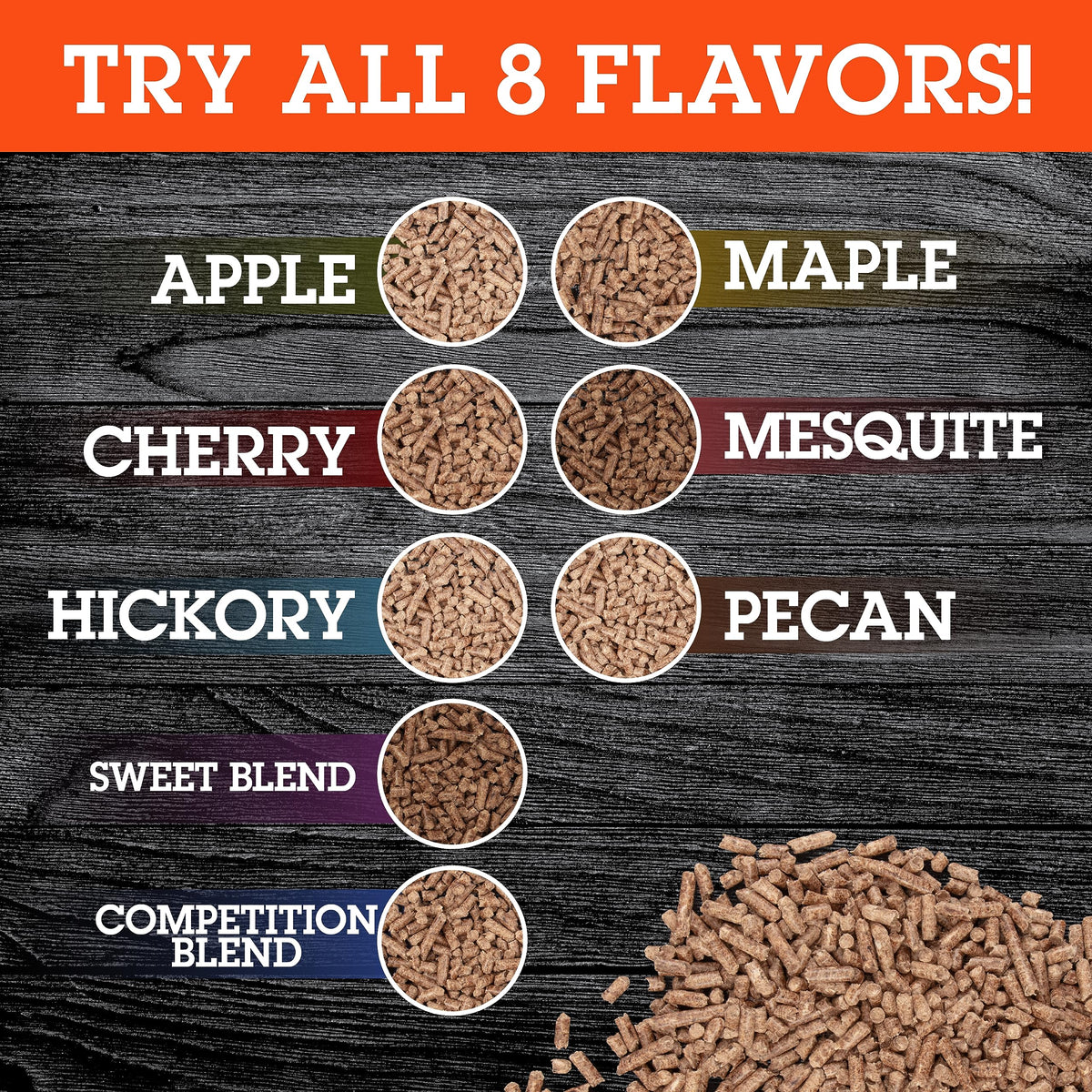 Camerons Apple Pellets USA-made with natural wood and no fillers