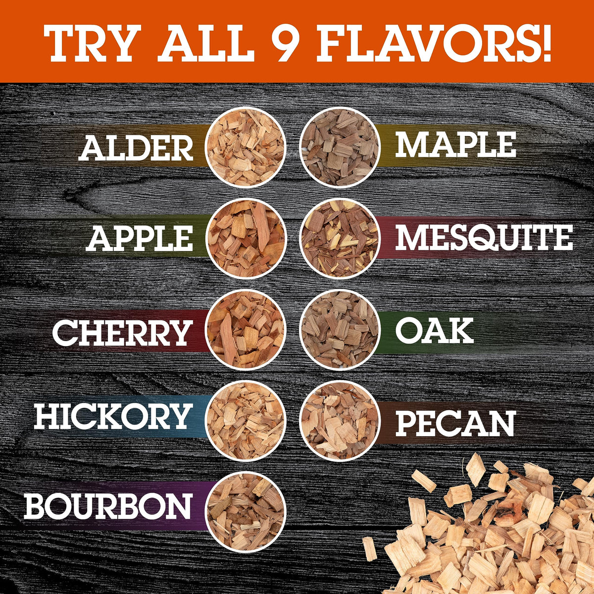 Camerons kiln-dried hickory chips — quick ignition for efficient grilling