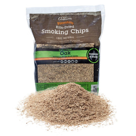 Camerons oak smoker chips for quick burn and delicate smoke flavor.