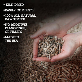 Camerons USA-Made Natural Apple Wood Pellets with no fillers for a clean burn.