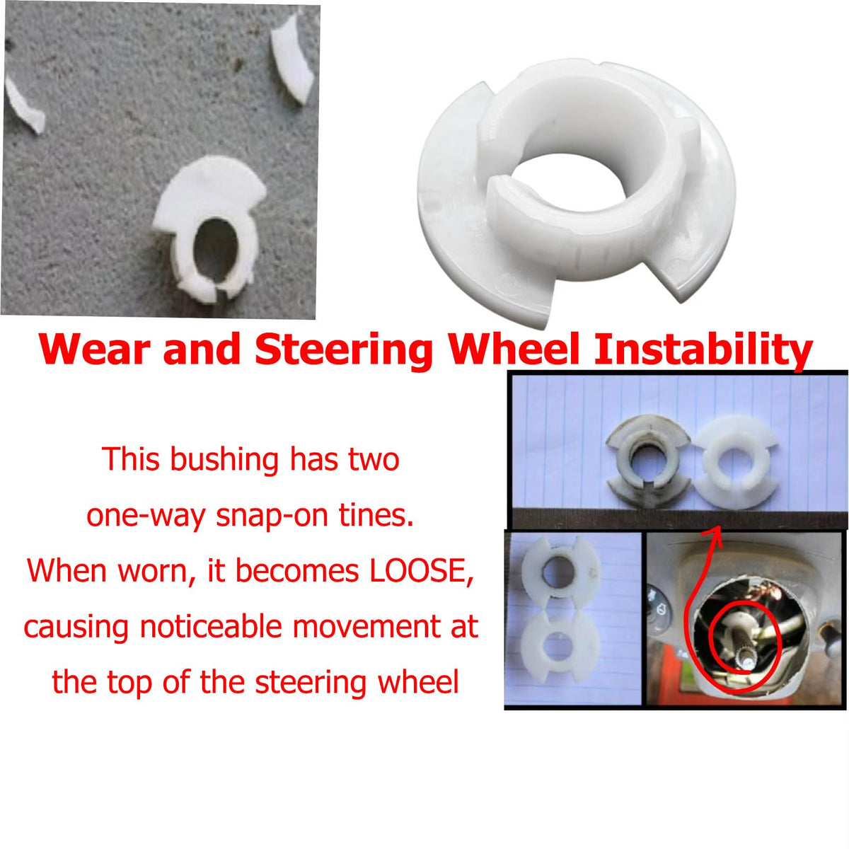 CAMGJORT visual guide showing steering boot attachment