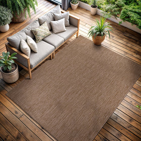 CAMILSON outdoor rug 5x7 on patio setup offers durable indoor-outdoor appeal