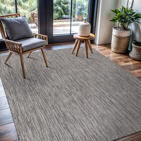 CAMILSON silver gray rug suits beach and poolside setups