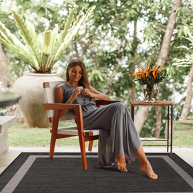 CAMILSON outdoor rug 8x10 vacuum-friendly for indoor and outdoor care.