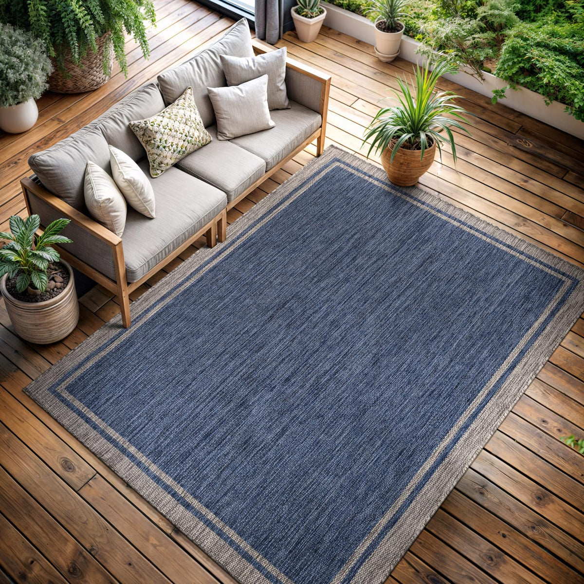 CAMILSON outdoor rug indoor outdoor use anchors versatile spaces.