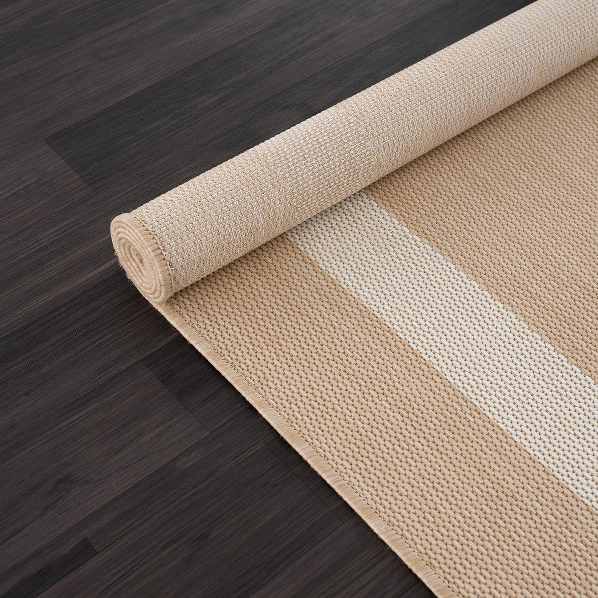 CAMILSON kitchen-patio multiuse rug in living area for versatile use.