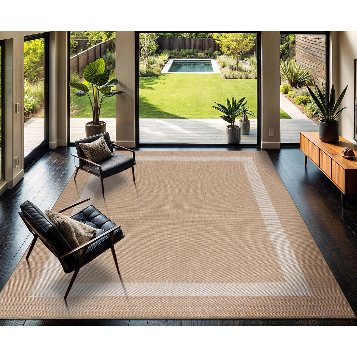 CAMILSON Turkish-made rug symbolizing premium craftsmanship for indoor-outdoor use.
